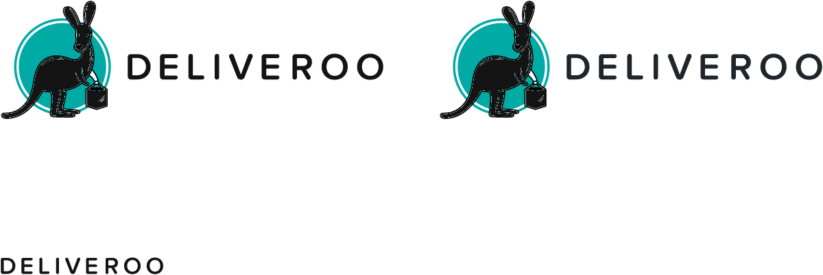 Logo de Deliveroo antes del rebranding de 2016