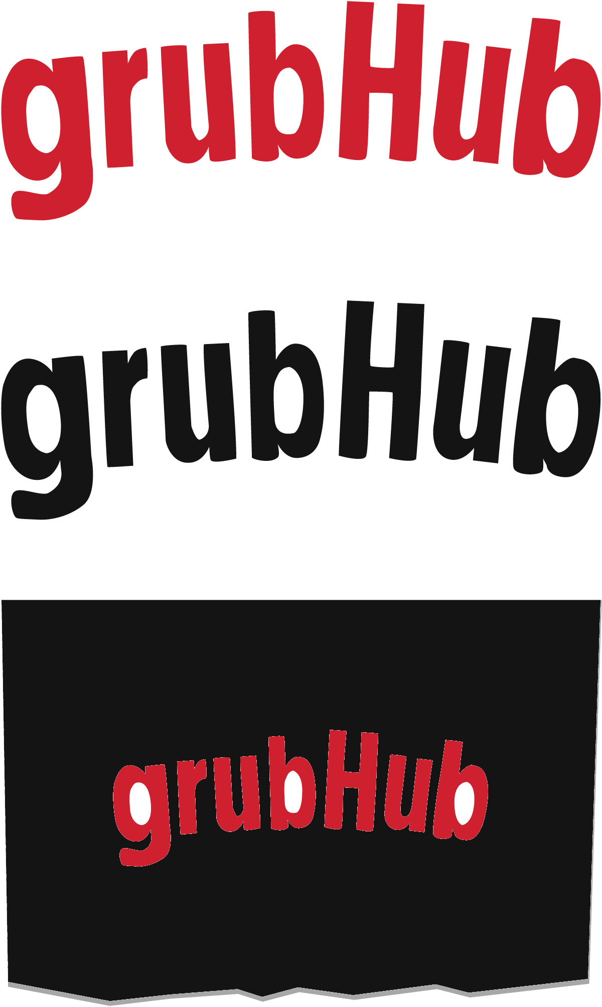 Logo de Grubhub antes del rebranding de 2016
