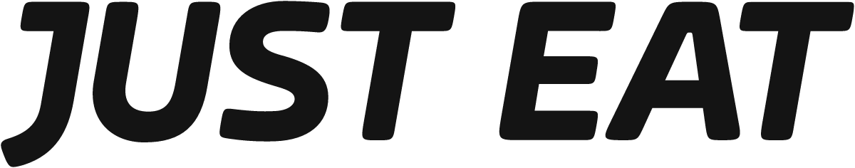 Logo de Just Eat Takeaway.com antes del rebranding de 2020