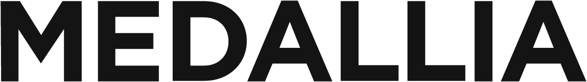 Logo de Medallia antes del rebranding de 2019