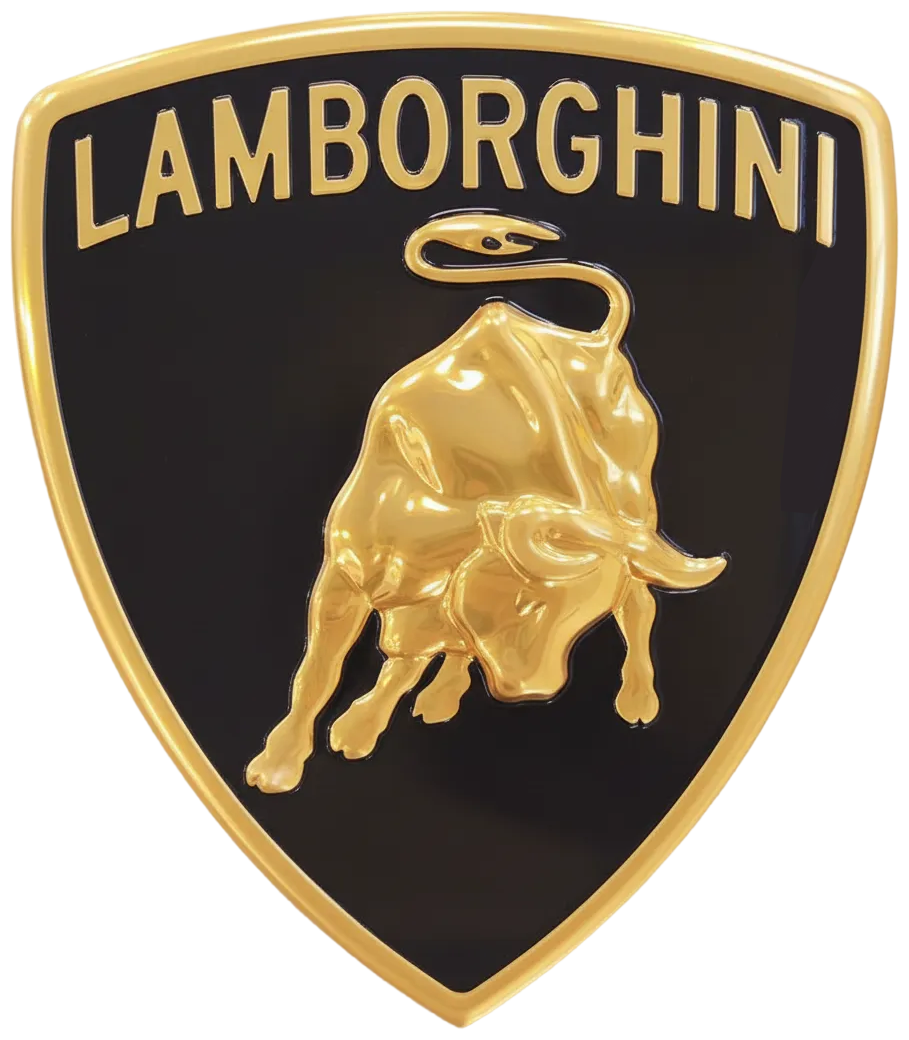 Lamborghini logo before 2024 rebrand