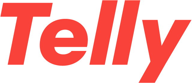 Nuevo logo de Telly (2020) de Studio Najbrt