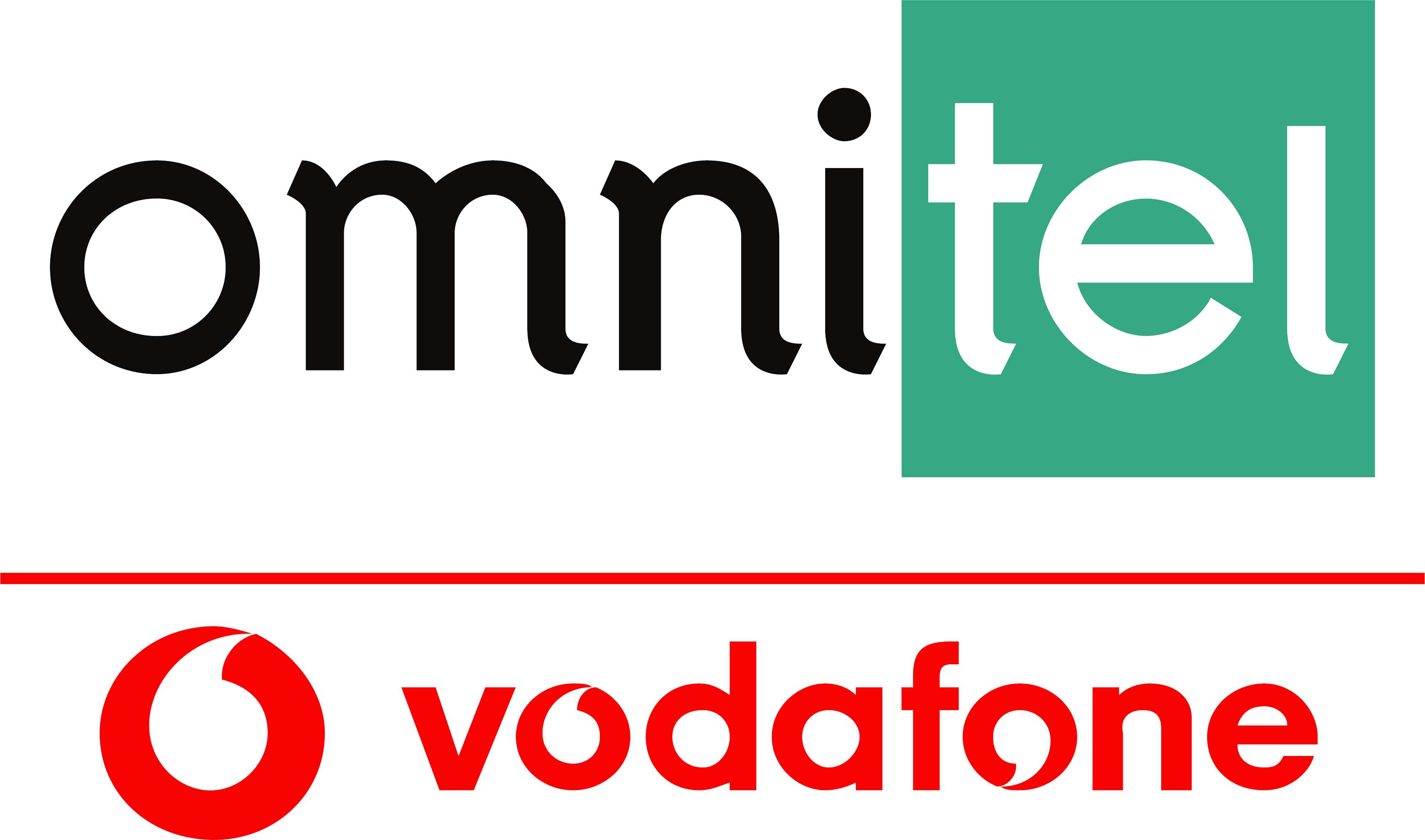 Vodafone Italy new logo 2001