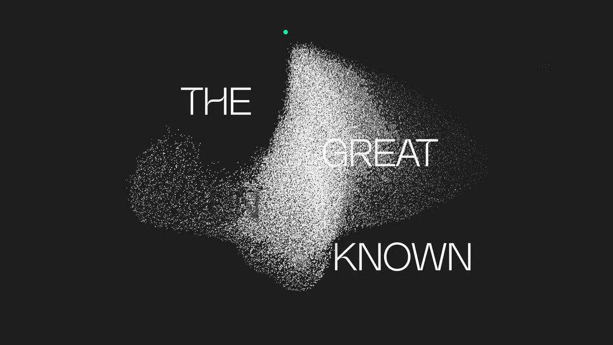 Gráfico de Amply: «The great known» con partículas