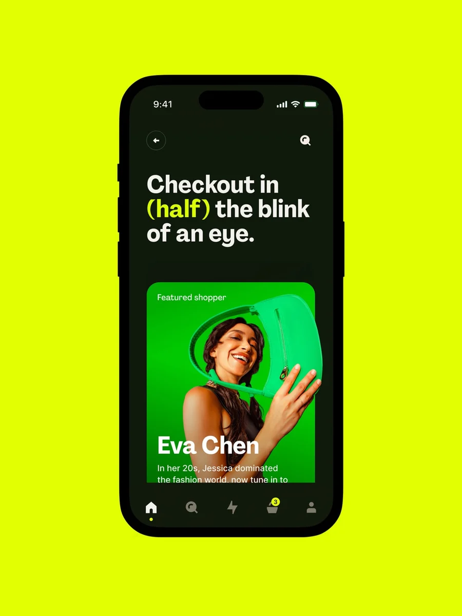 Bolt phone ad: 'Checkout in a flash'