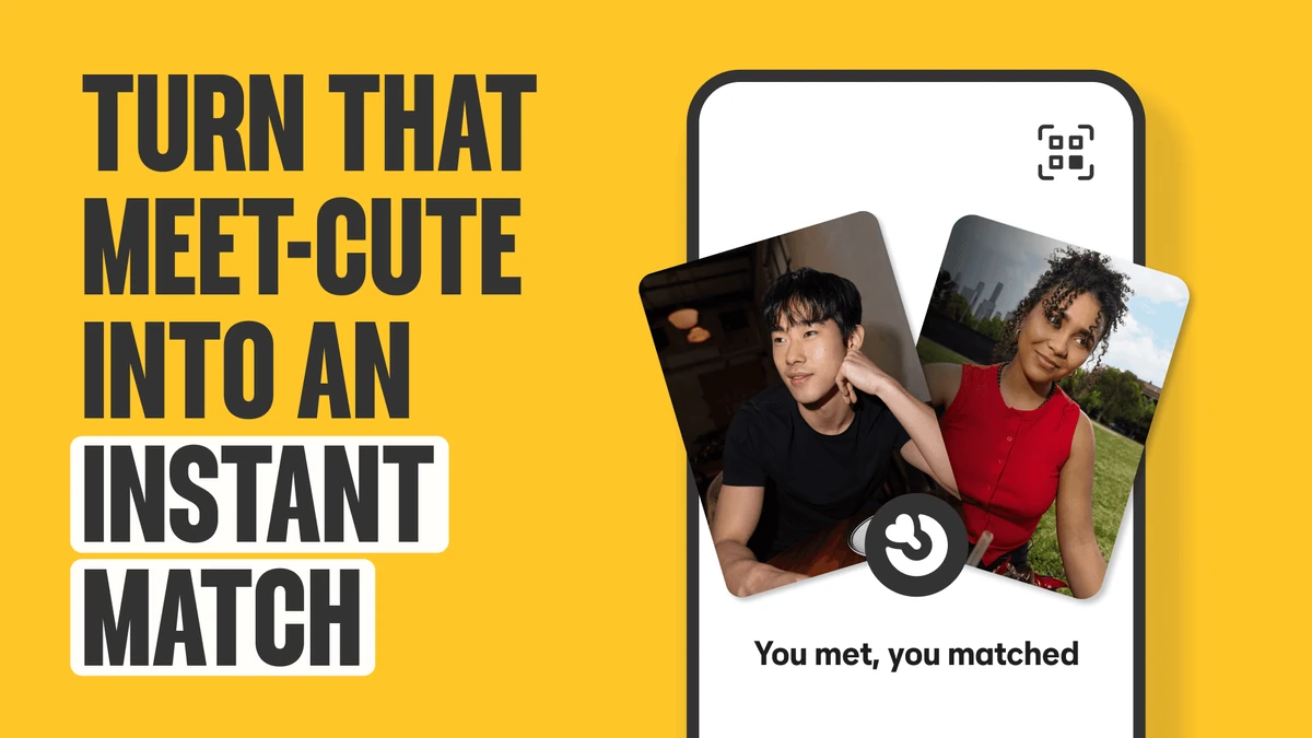Anuncio de Bumble: «Turn that meet-cute into an instant match»