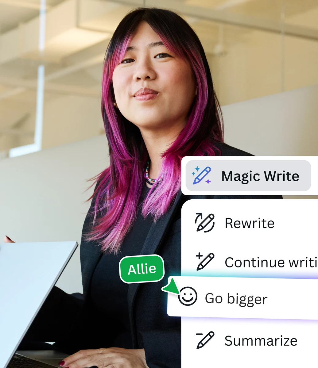 Canva Magic Write campaign portrait