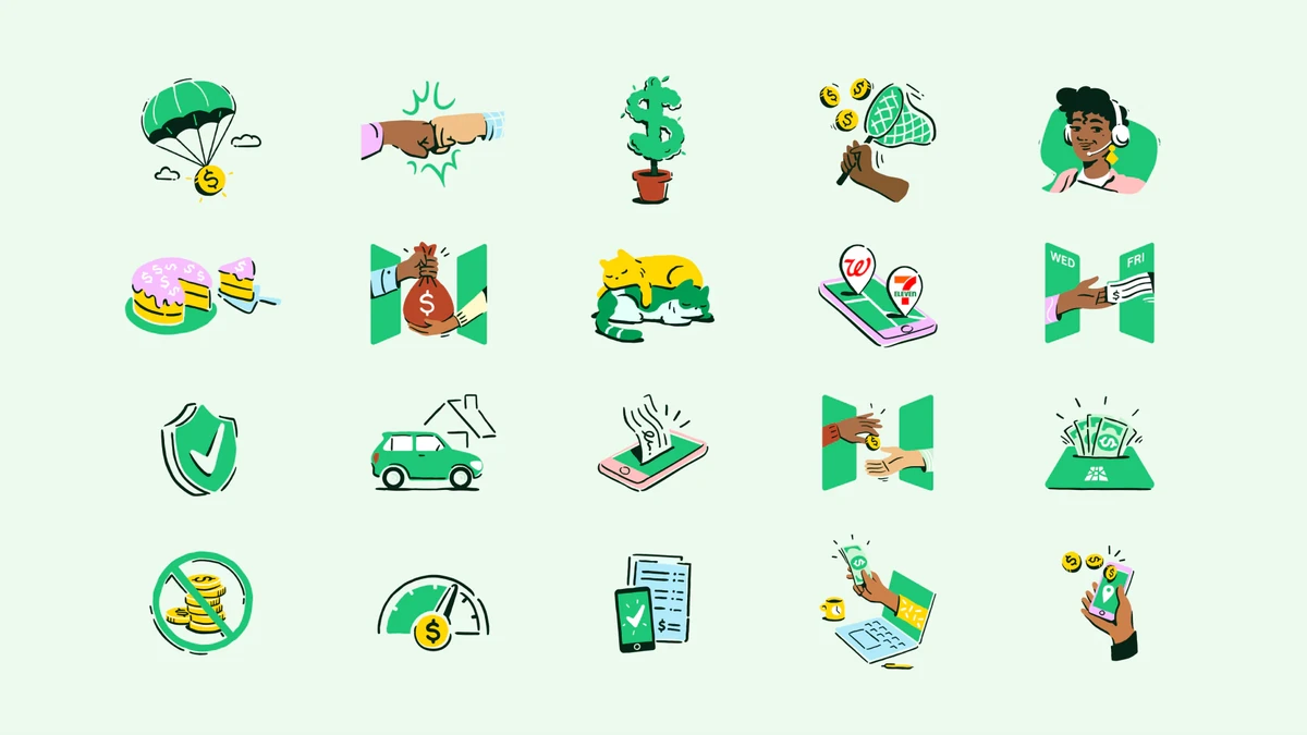 Chime spot illustration set