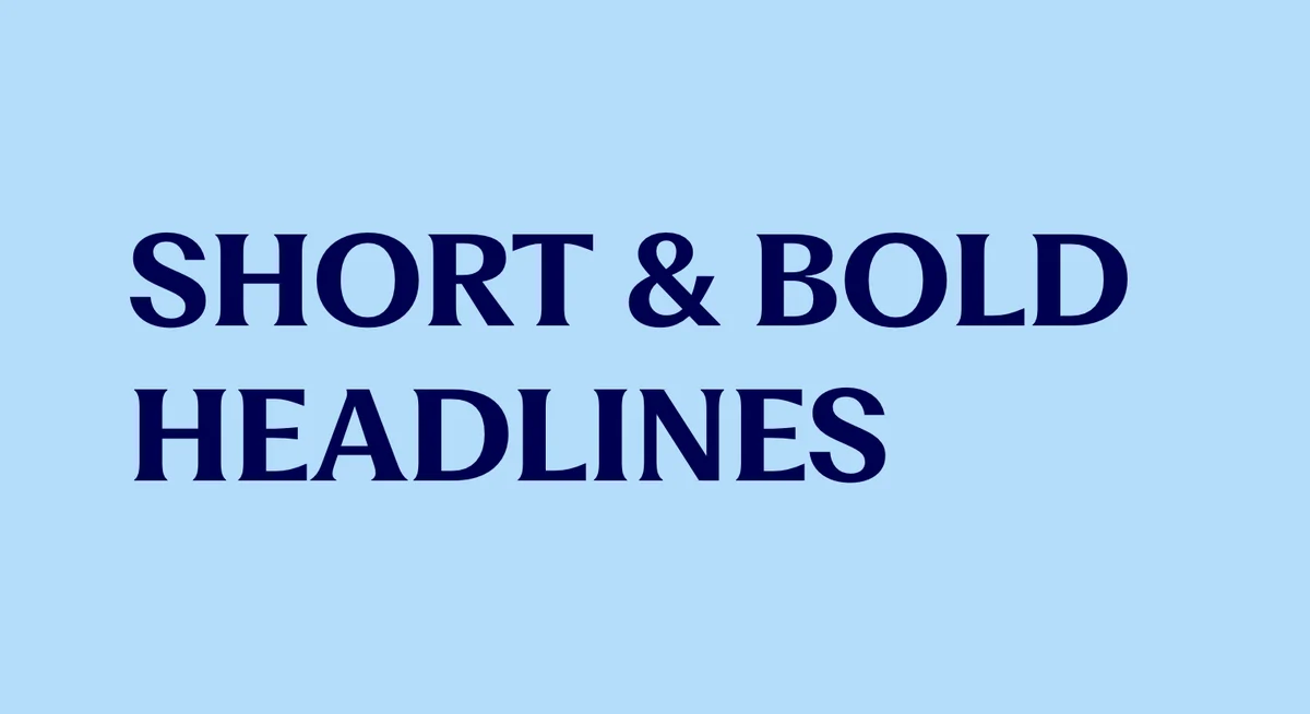 CI&T typography guidance: 'Short & bold headlines'