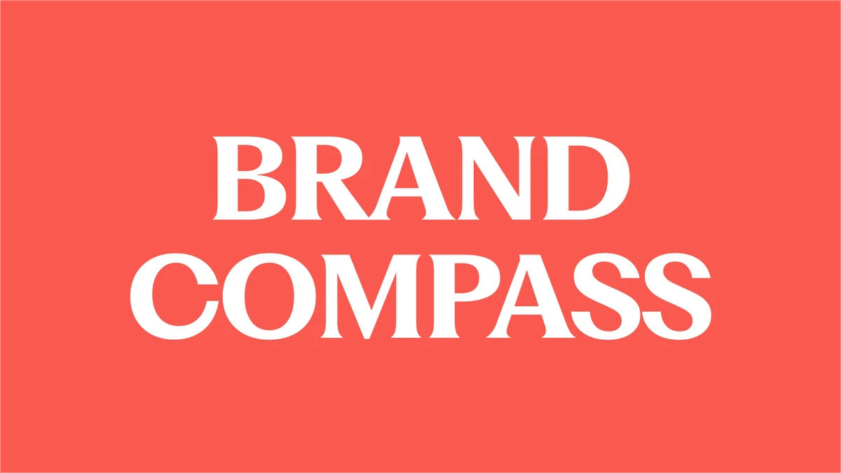 CI&T 'Brand Compass' title on coral
