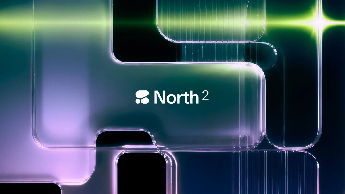 Cohere North product graphic in purple light