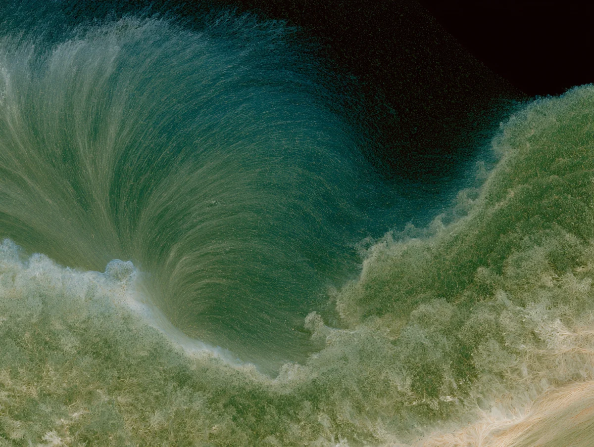 Cohere aerial photograph of a wave