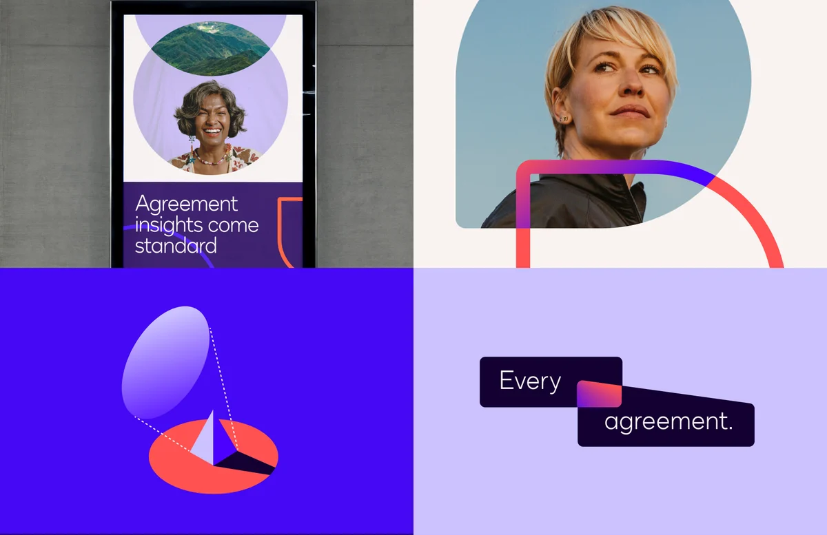 Docusign campaign tiles with portraits