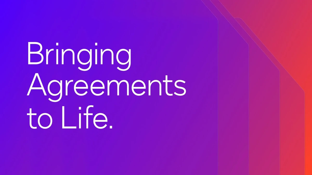 Docusign headline: 'Bringing Agreements to Life.'