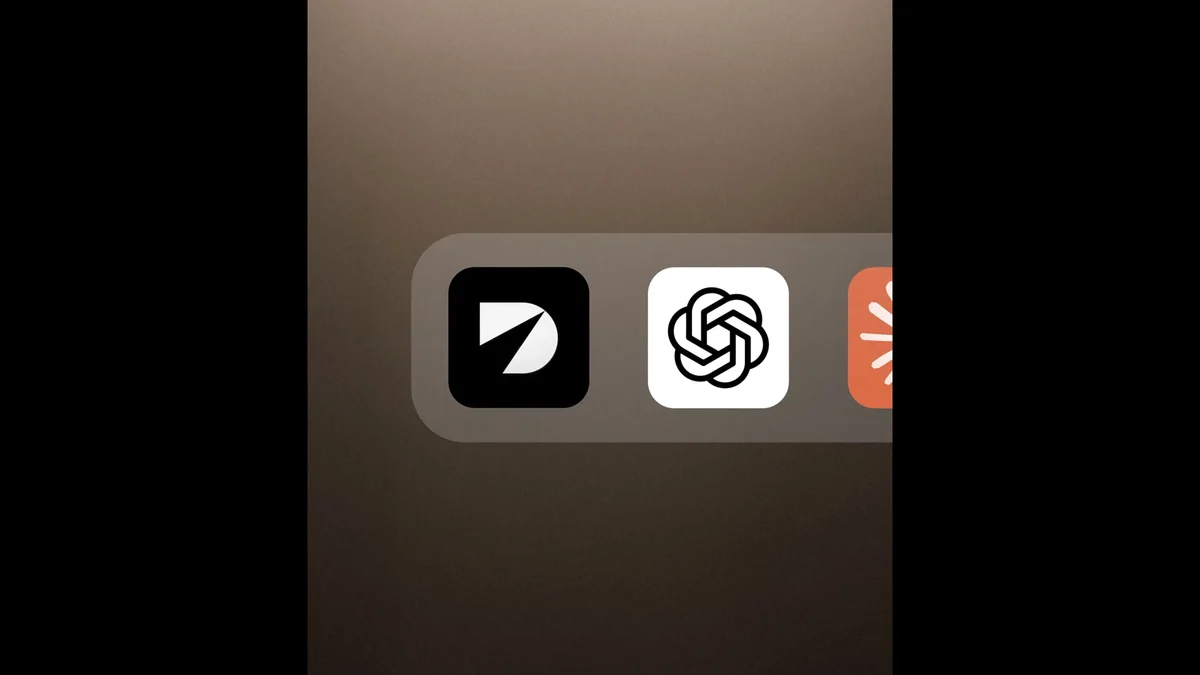 Icono de la app de Driver junto a otros iconos de herramientas para desarrolladores en un dock oscuro