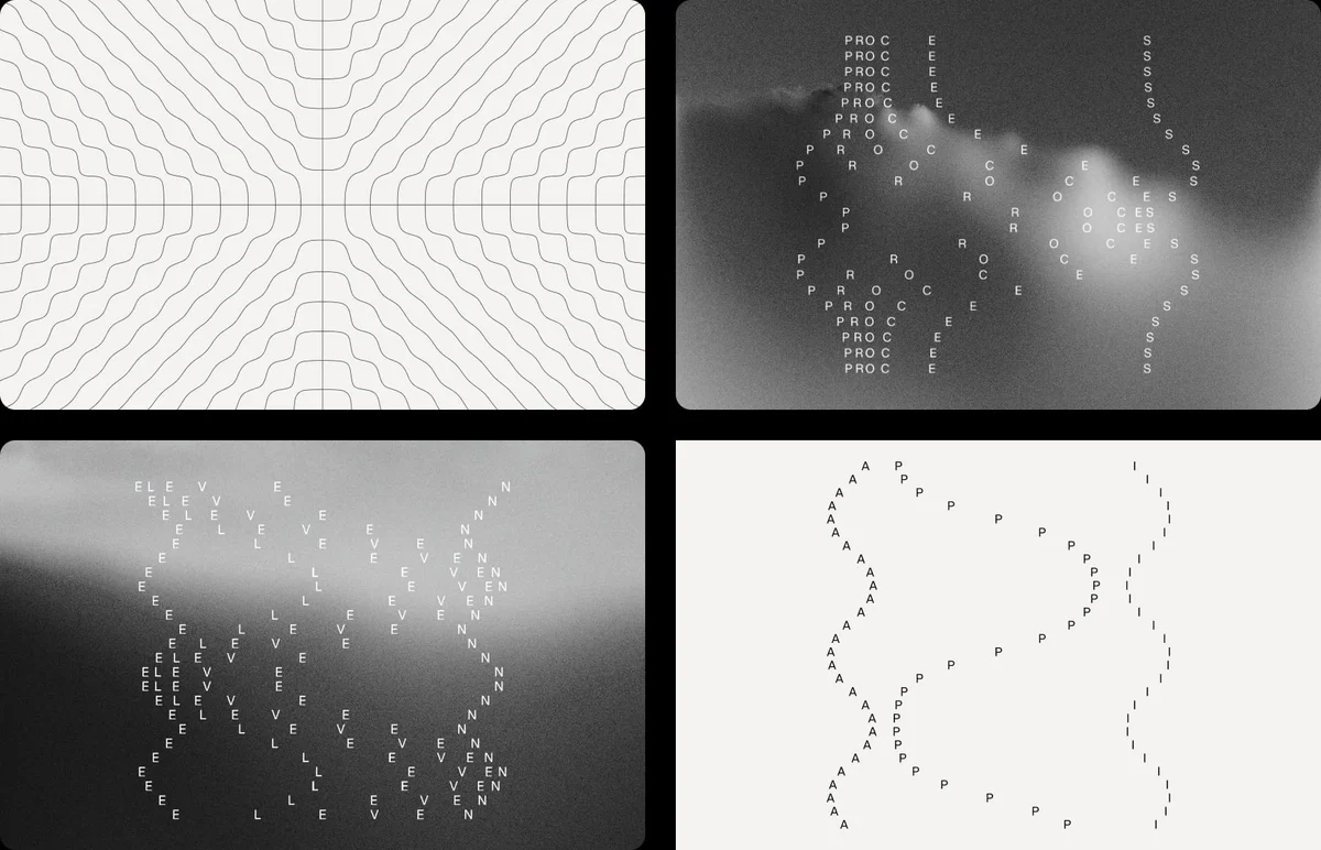ElevenLabs dot-pattern texture studies