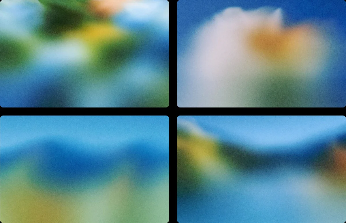 ElevenLabs blurred gradient studies in blue and orange