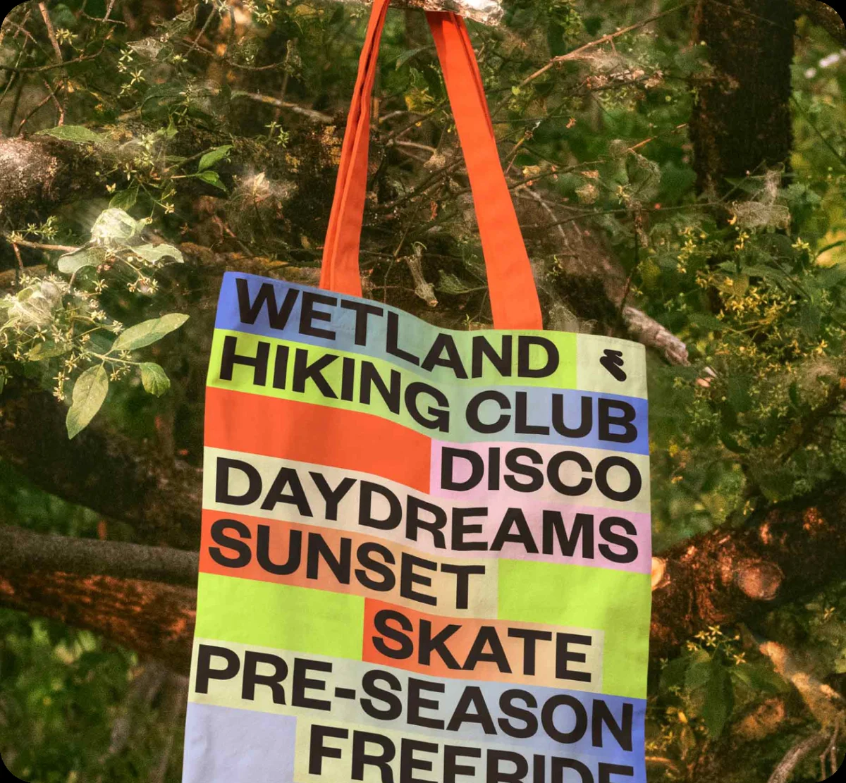 Eventbrite typographic tote bag