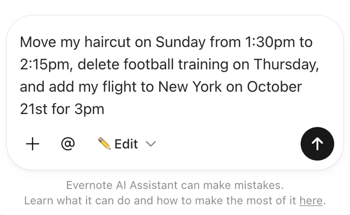 Plans changed? Let AI Assistant handle the calendar changes