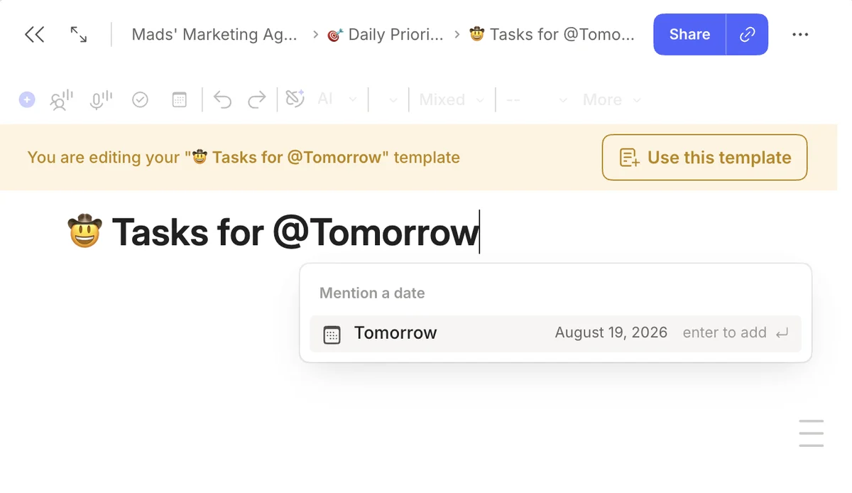 Add relative dates in templates