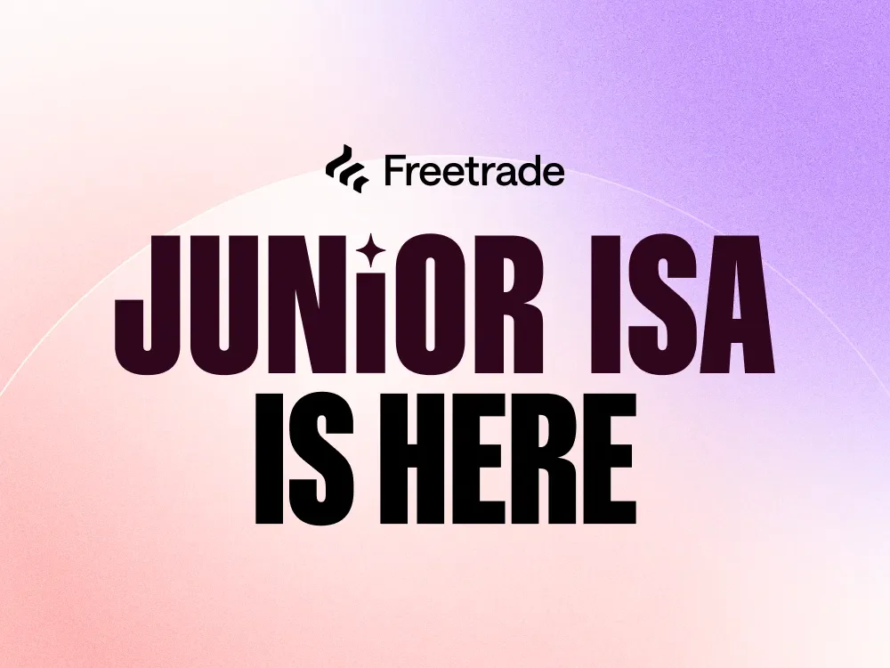 Anuncio de Freetrade: «Junior ISA is here»