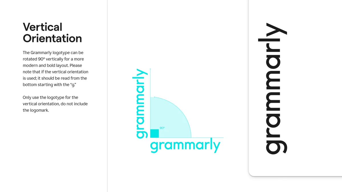 Vertical logo orientation