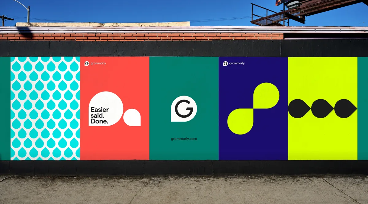 OOH: container-shape pattern and logo wall