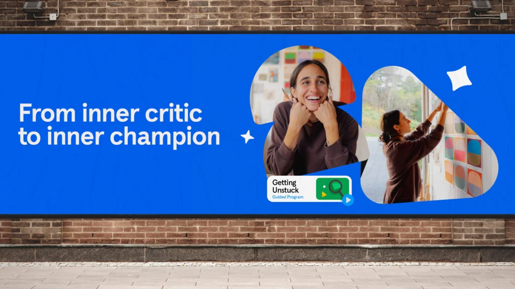 Headspace billboard: 'From inner critic to inner champion'