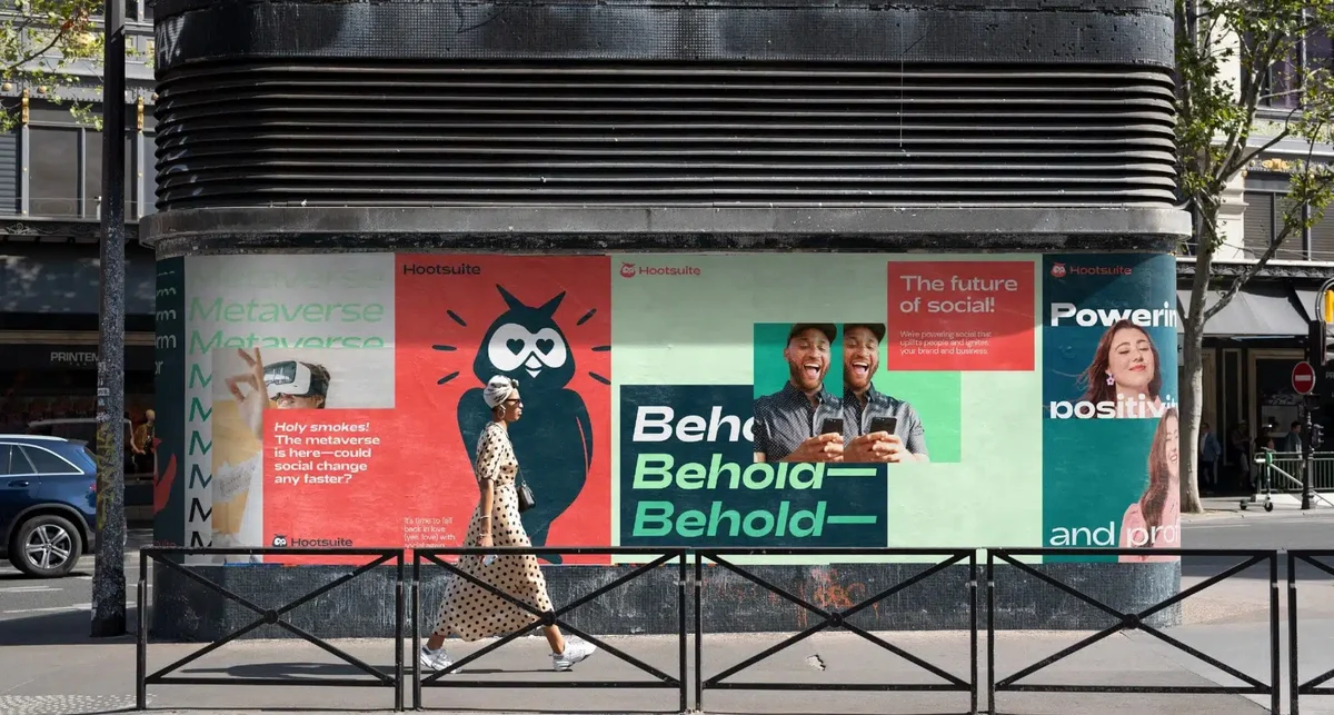 Hootsuite bus shelter ads