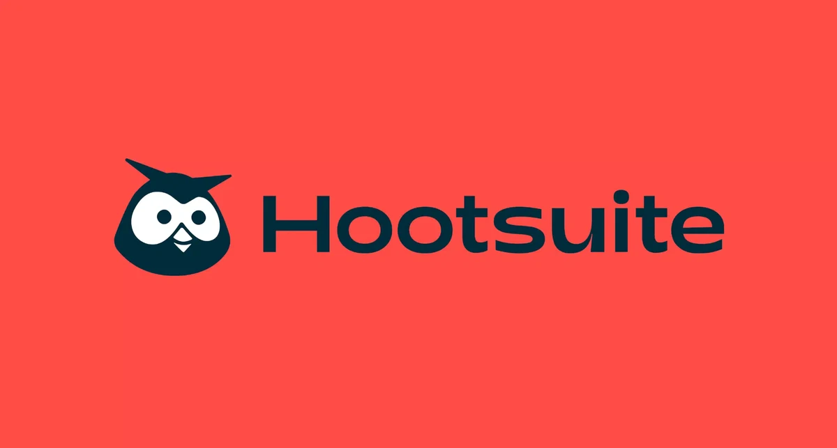 Hootsuite owl logo on red