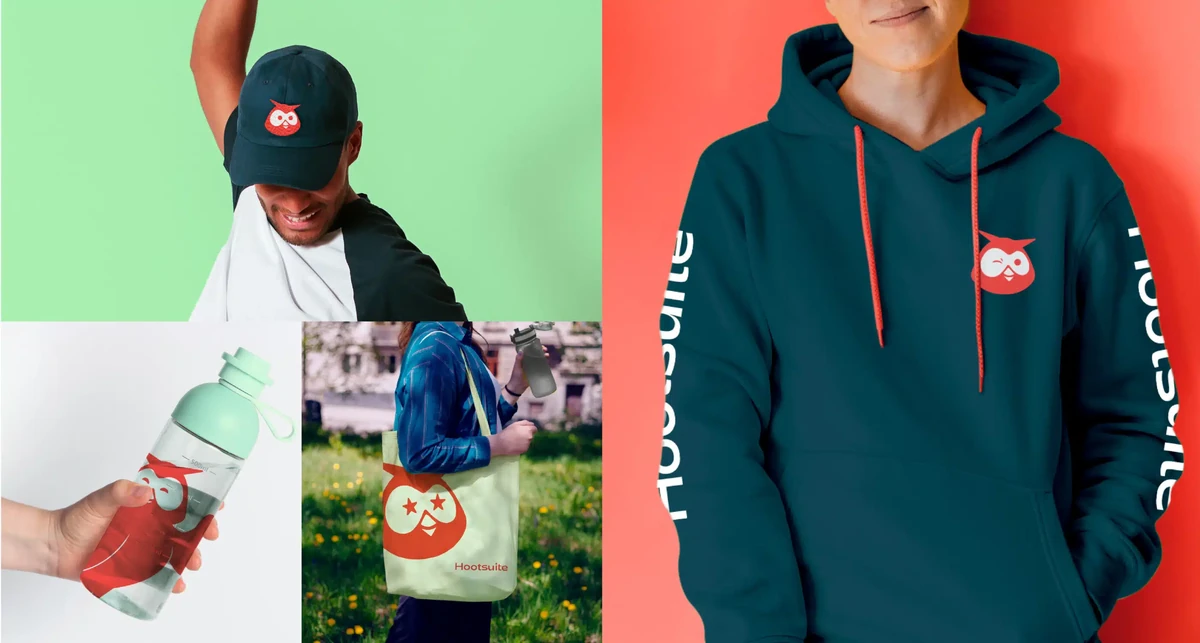 Hootsuite merchandise: cap and hoodie