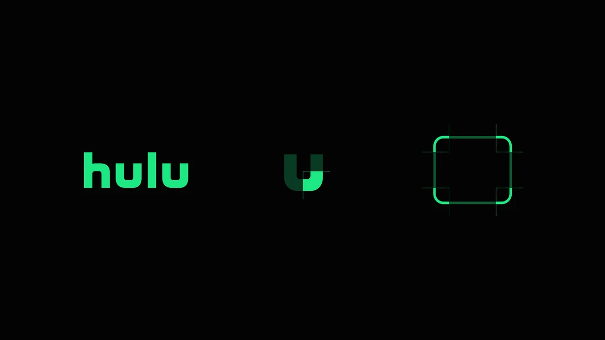 Hulu wordmark and icon on black