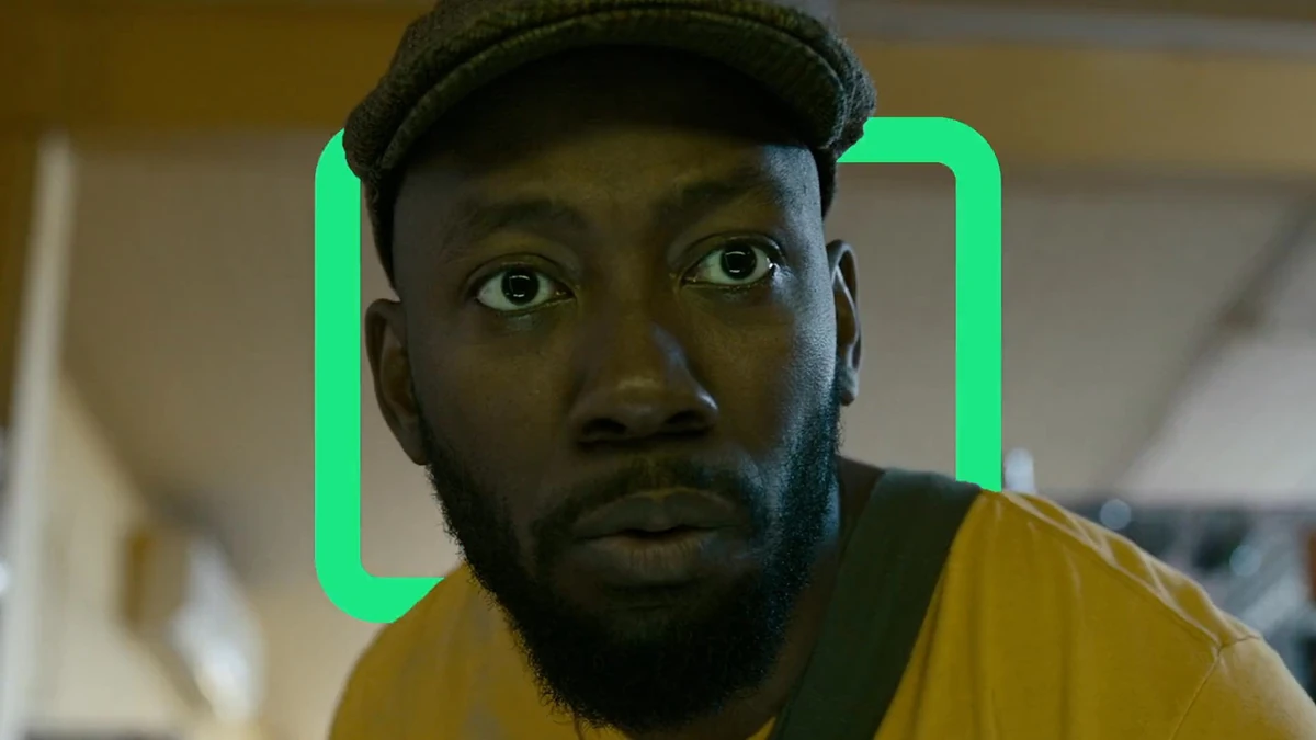 Hulu campaign portrait in a green frame