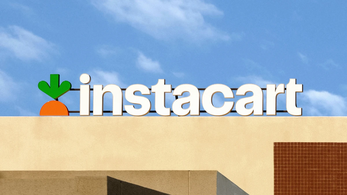 Instacart wordmark sign on a building