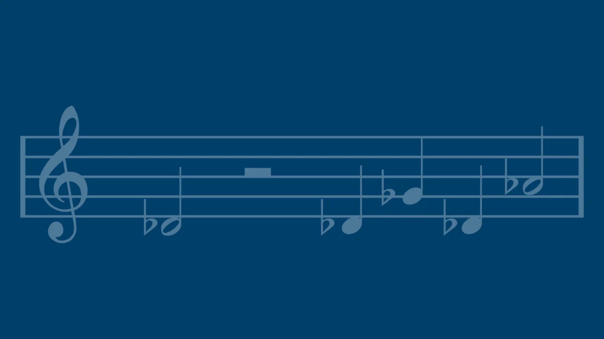 Intel sonic logo shown as a musical stave