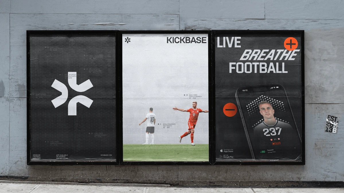 Pósteres de Kickbase: «Live, breathe football»