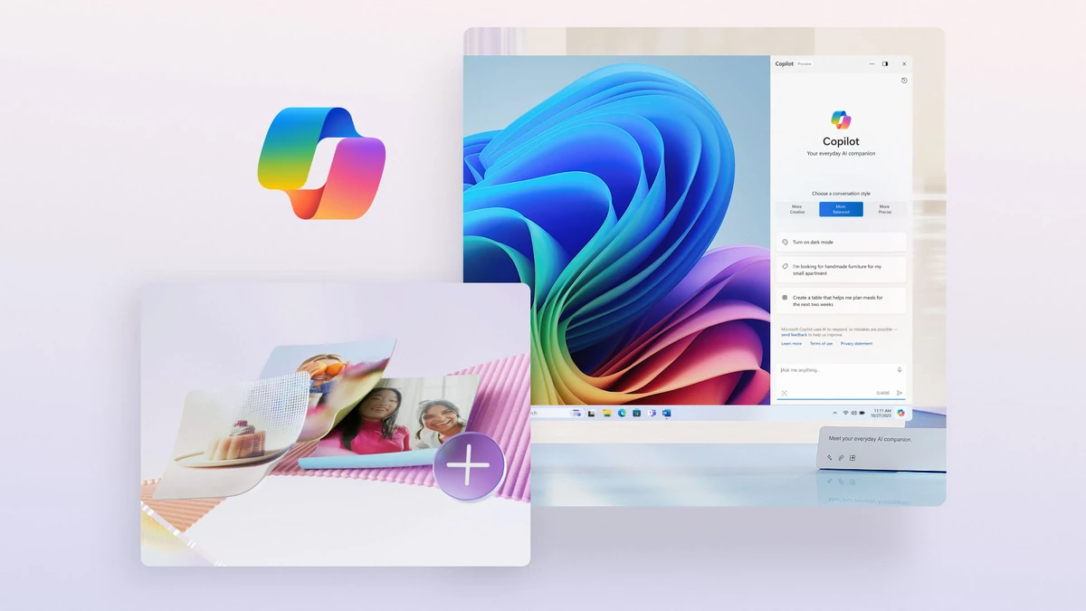 Copilot icon with Windows UI