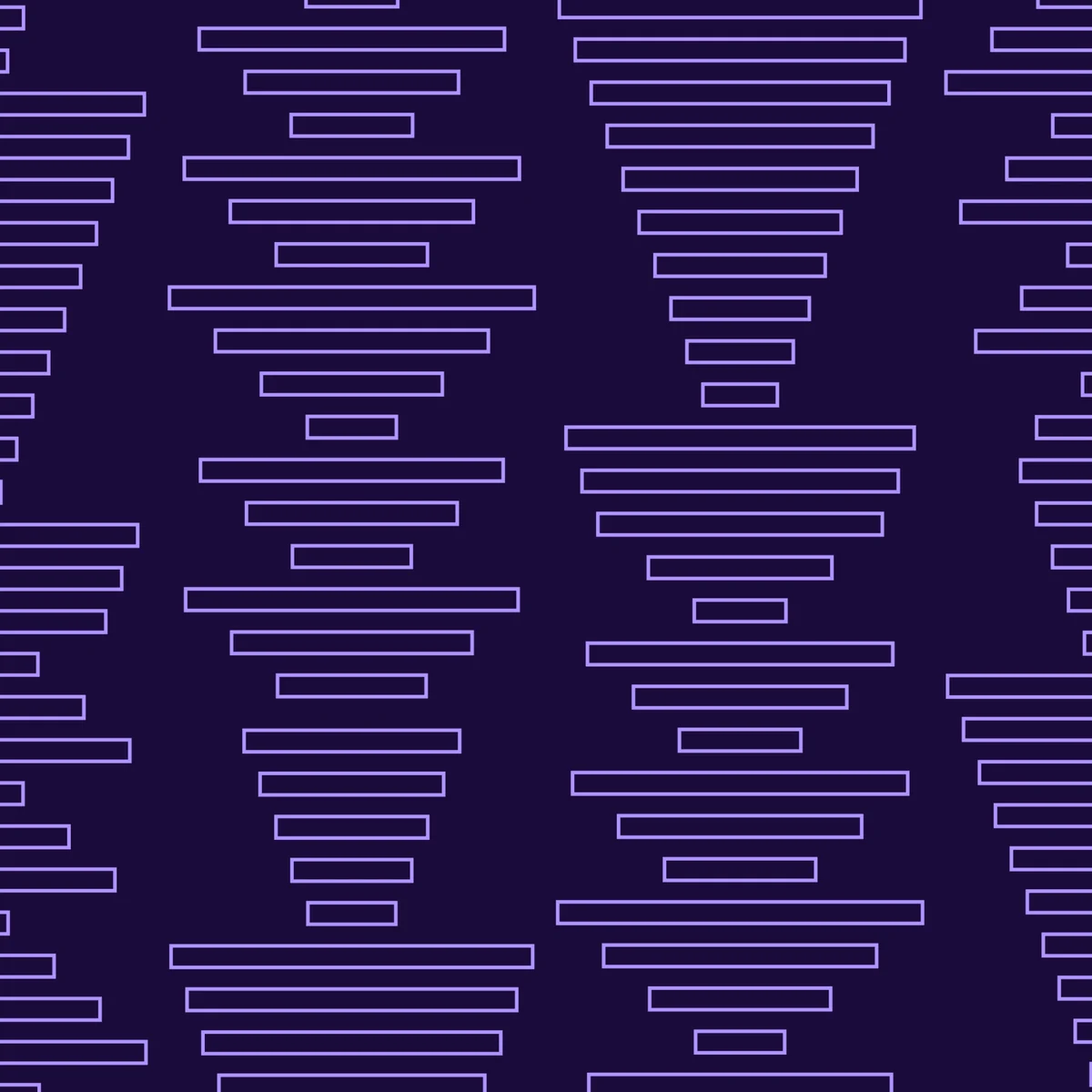 Patrón de líneas de Mixpanel sobre morado oscuro