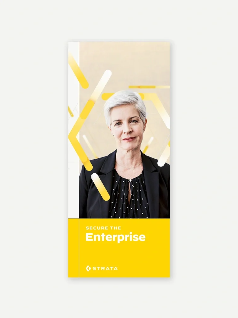 Palo Alto Networks portrait poster on yellow