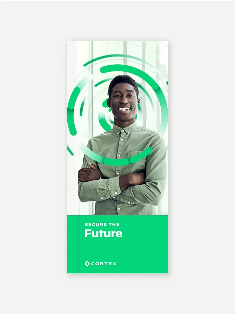 Palo Alto Networks portrait poster on green