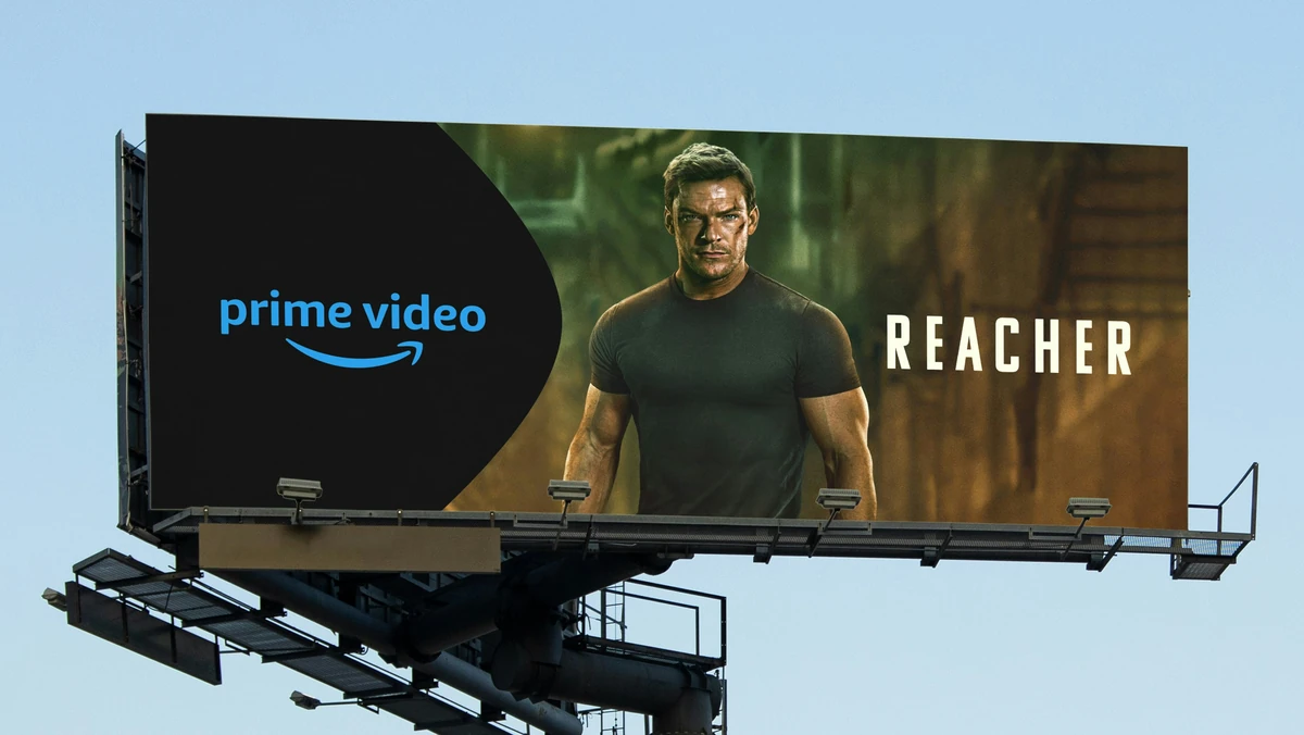 Prime Video billboard for Reacher