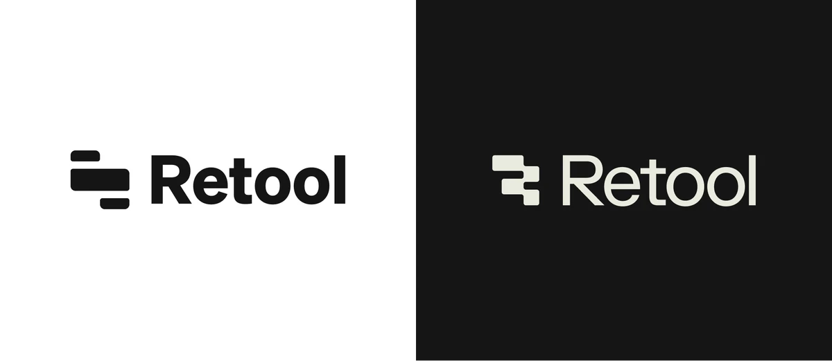 Retool logo on light and dark