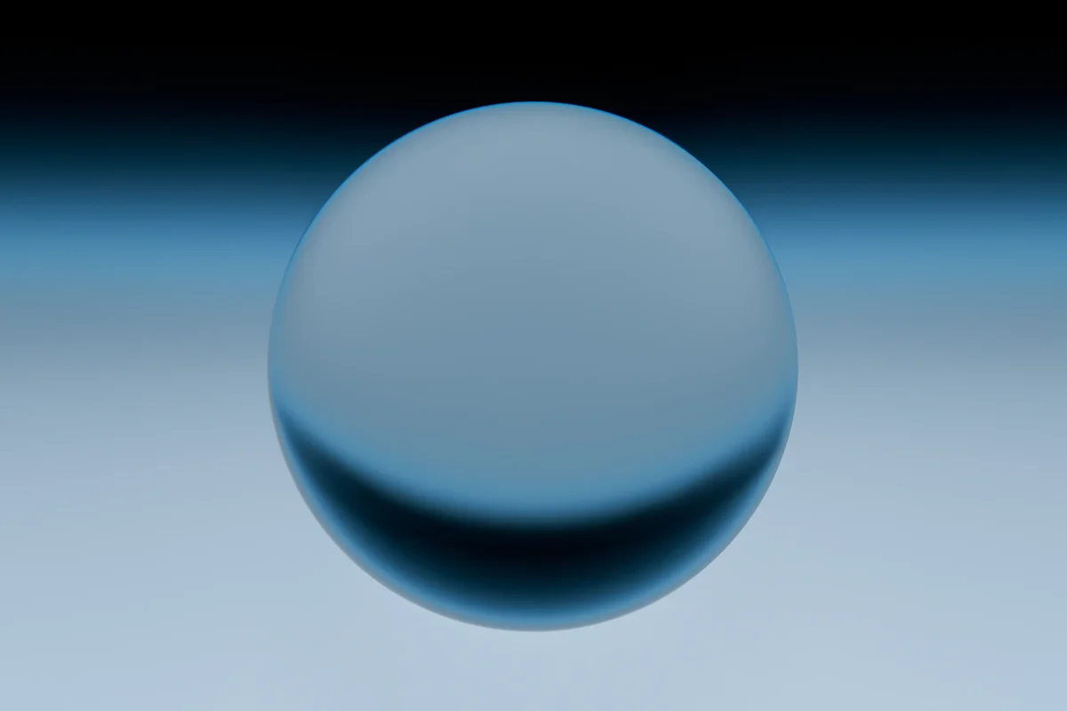Robinhood campaign still of a glass sphere