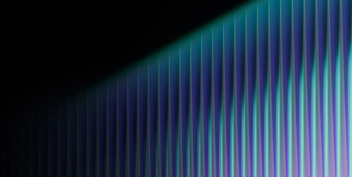 Semrush comet-trail graphic in teal on dark