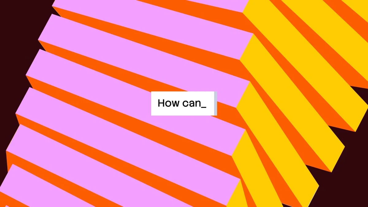 Gráfico de búsqueda «How can...» de Stack Overflow sobre rayas naranjas y rosas