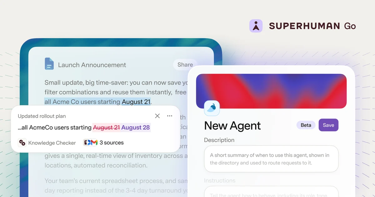 Go 1.0: Custom, Proactive Agents Everywhere You Write