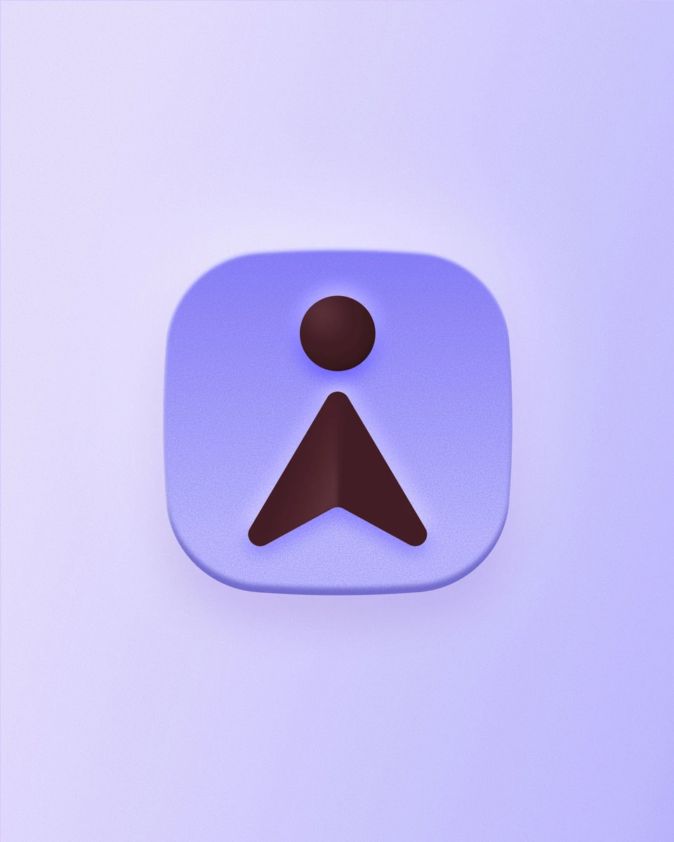 Icono de la app de Superhuman sobre lavanda