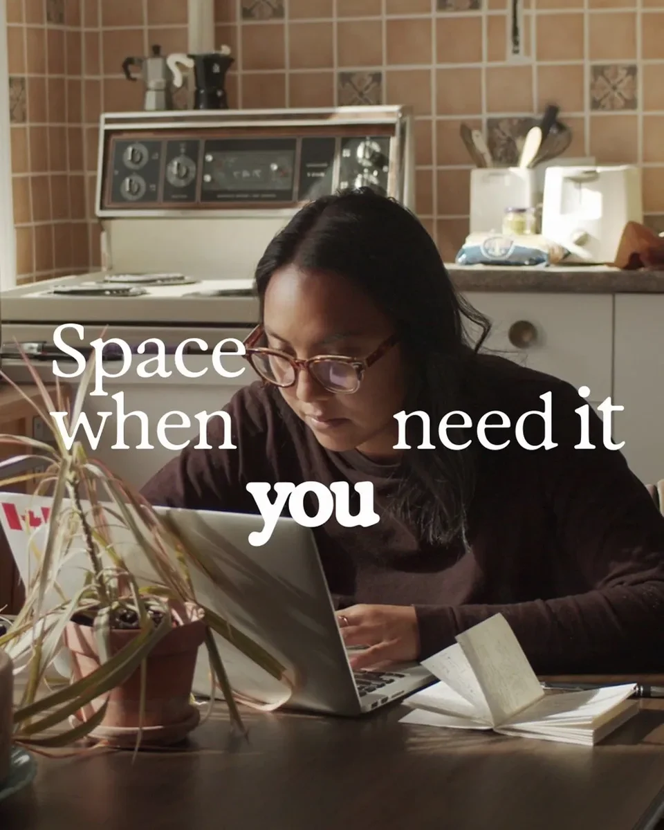 Póster de Talkspace: «Space when you need it»