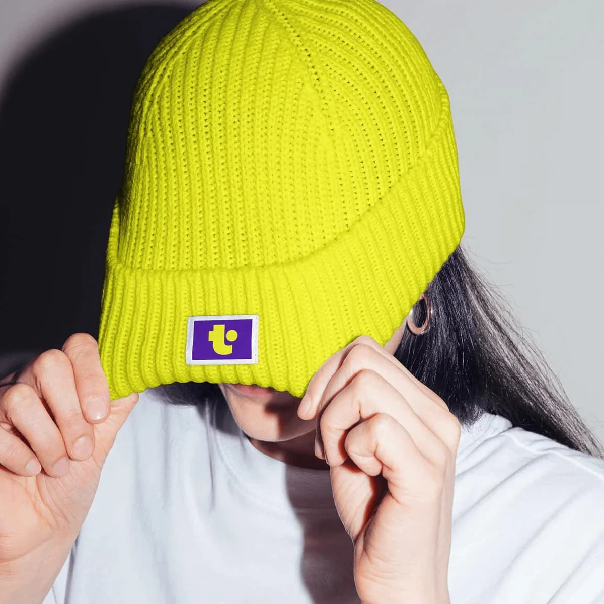 Yellow Tubi beanie