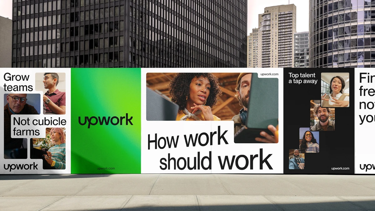 Upwork 2024 billboards: 'How work should work'